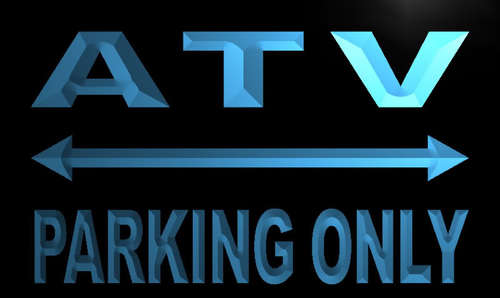 ATV Parking Only Neon Light Sign